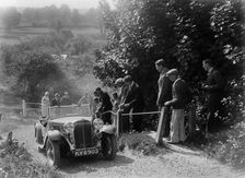 Triumph 2-seater taking part in a West Hants Light Car Club Trial, Ibberton Hill, Dorset, 1930s. Artist: Bill Brunell