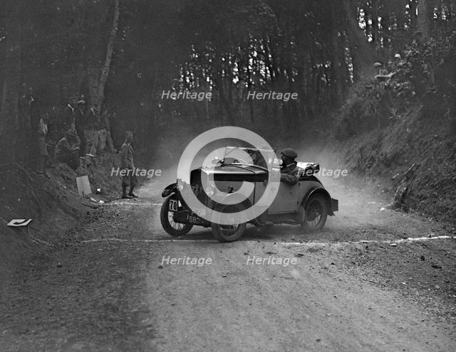 Triumph taking part in a motoring trial, c1930s. Artist: Bill Brunell.