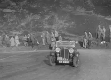 Triumph Gloria of Mrs M Montague-Johnstone, RSAC Scottish Rally, Devil's Elbow, Glenshee, 1934. Artist: Bill Brunell