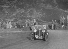 Triumph Gloria of Mrs M Montague-Johnstone, RSAC Scottish Rally, Devil's Elbow, Glenshee, 1934. Artist: Bill Brunell