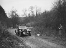 Triumph Gloria Southern Cross competing in the Great West Motor Club Thatcher Trophy, 1938. Artist: Bill Brunell