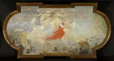 Triumph of the Republic, sketch for the Petit Palais, between 12–1909 and 1913. Creator: Alfred Philippe Roll