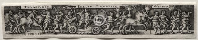 Triumph of the Women, 1549. Creator: Hans Sebald Beham (German, 1500-1550).