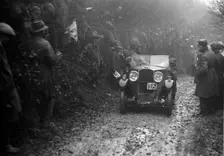Triumph of BA Roy competing in the MCC Exeter Trial, 1930. Artist: Bill Brunell