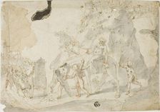 Triumph of Bacchus with Drunken Silenus on Donkey, n.d. Creator: Cesare Pollini
