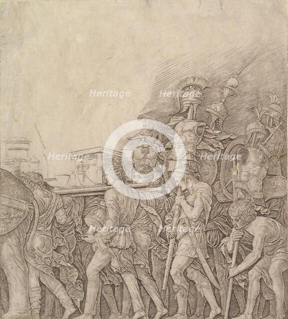 Triumph of Caesar: Soldiers carrying Trophies, ca. 1490. Creator: Unknown.