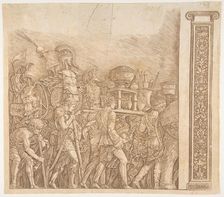 Triumph of Caesar: The Corselet Bearers, ca. 1490. Creator: Unknown