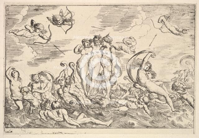 Triumph of Galatea, 1610-42. Creator: Pierre Brebiette.