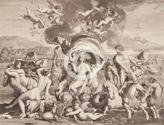 Triumph of Galatea, 17th century. Creator: Jean Pesne.