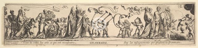 Triumph of Grammar, 17th century. Creator: Pierre Brebiette.