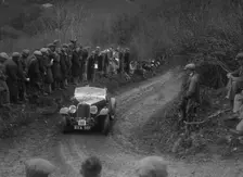 Triumph of HF Burt competing in the MCC Lands End Trial, 1935. Artist: Bill Brunell