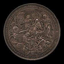 Triumph of King Gustavus Adolphus [reverse], 1634. Creator: Sebastian Dadler