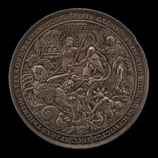 Triumph of King Gustavus Adolphus [reverse], 1634. Creator: Sebastian Dadler
