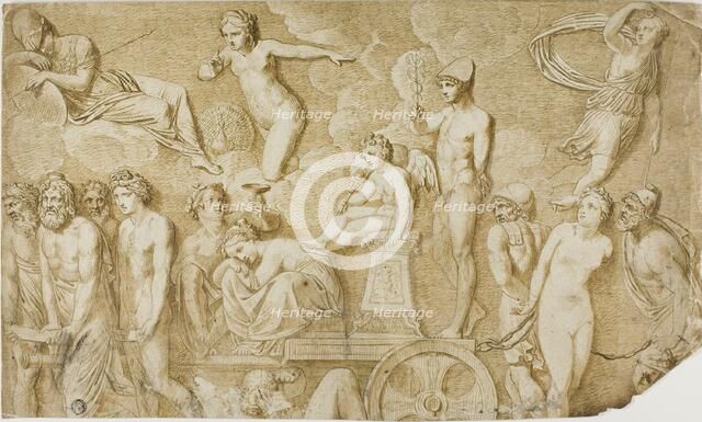 Triumph of Love (after antique bas-relief), n.d. Creator: Pompeo Batoni.