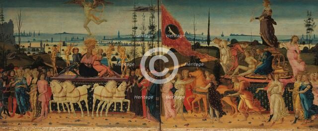 Triumph of Love and Triumph of Chastity , 1485-1490. Creator: Jacopo del Sellaio (1442-1493).