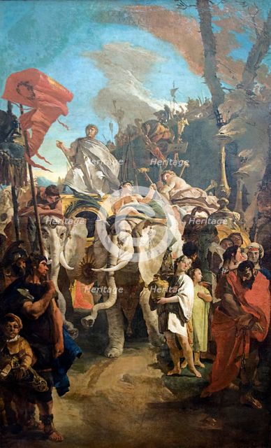 Triumph of Manius Curius Dentatus, 1726. Creator: Giovanni Battista Tiepolo.