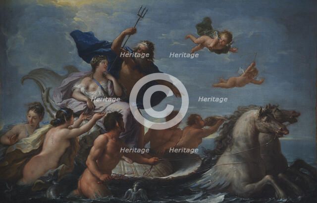 Triumph of Neptune and Amphitrite. Artist: De Matteis, Paolo (1662-1728)