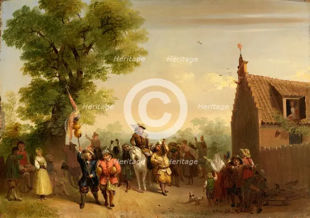 Triumph of Stoffel Brinkerhoff, on His Return from His Conquests in the East, 1835. Creator: John Gadsby Chapman.