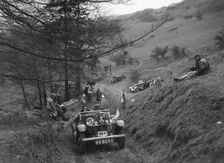 Triumph open tourer competing in the MG Car Club Abingdon Trial/Rally, 1939. Artist: Bill Brunell