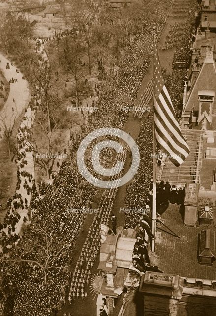 Triumphal march of the 27th Division, U.S. Army, in New York, March 25th, 1919.