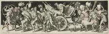 Triumphal March, from Combats and Triumphs, 1550/1572. Creator: Etienne Delaune