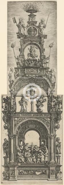 Triumphal Altar with Stages in the Life of Christ, 1518. Creator: Daniel Hopfer.