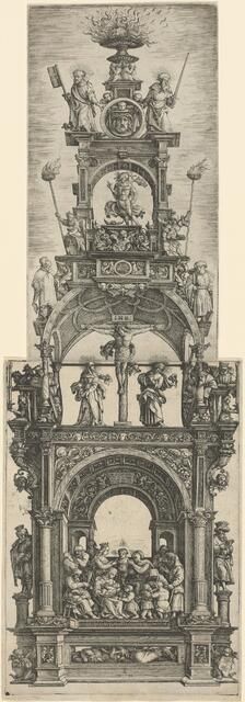 Triumphal Altar with Stages in the Life of Christ, 1518. Creator: Daniel Hopfer