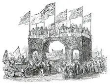 Triumphal Arch at West Lynn, 1850. Creator: Unknown