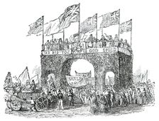 Triumphal Arch at West Lynn, 1850. Creator: Unknown