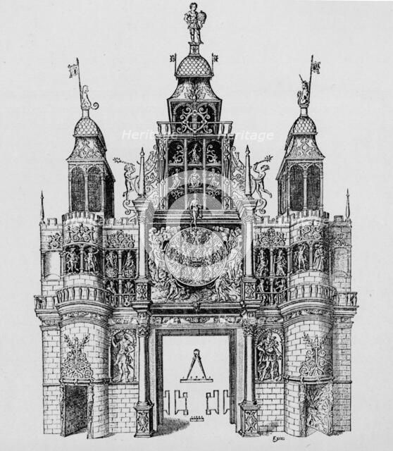 Triumphal arch erected at the time of the coronation of King James I, 1604 (1903). Artist: Unknown.