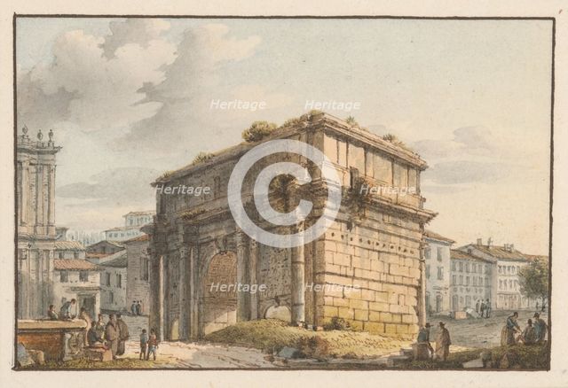Triumphal arch in Rome, 1701/1800. Creator: Unknown.
