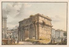 Triumphal arch in Rome, 1701/1800. Creator: Unknown