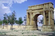Triumphal Arch, Sbeitla, Tunisia. Creator: Vivienne Sharp