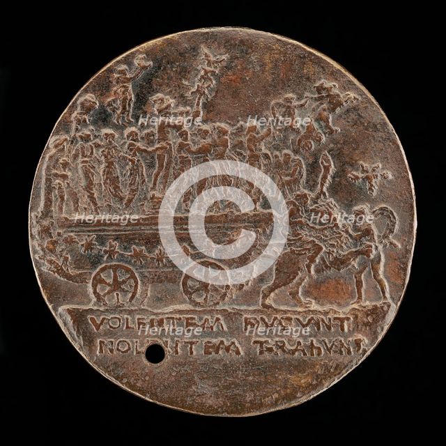 Triumphal Car with Mercury and the Muses [reverse], c. 1480. Creator: Bertoldo di Giovanni.