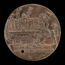 Triumphal Car with Mercury and the Muses [reverse], c. 1480. Creator: Bertoldo di Giovanni