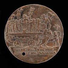Triumphal Car with Mercury and the Muses [reverse], c. 1480. Creator: Bertoldo di Giovanni
