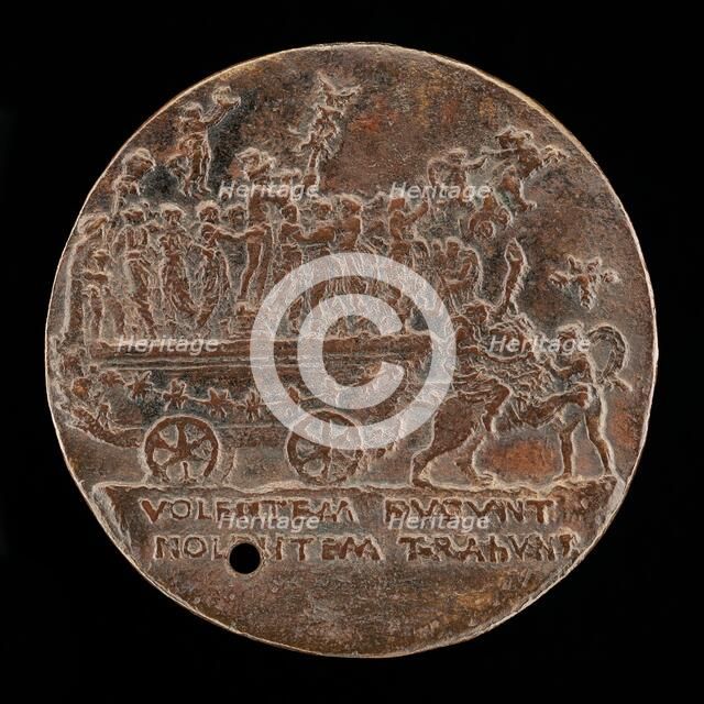 Triumphal Car with Mercury and the Muses [reverse], c. 1480. Creator: Bertoldo di Giovanni.
