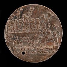 Triumphal Car with Mercury and the Muses [reverse], c. 1480. Creator: Bertoldo di Giovanni