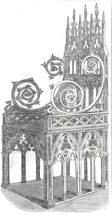 Triumphal Chair of Martin, King of Arragon, 1860. Creator: Unknown