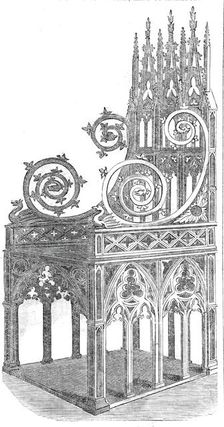 Triumphal Chair of Martin, King of Arragon, 1860. Creator: Unknown