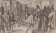 Triumphal Entry of Margaret of Austria into Milan, from The Life of Margaret of Austria, p..., 1612. Creator: Antonio Tempesta