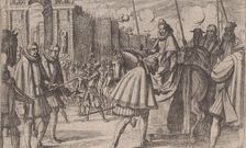 Triumphal Entry of Margaret of Austria into Milan, from The Life of Margaret of Austria, p..., 1612. Creator: Antonio Tempesta