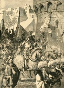 Triumphal Entry of Richard I. and Philip Augustus Into Acre (1191), 1890. Creator: Unknown