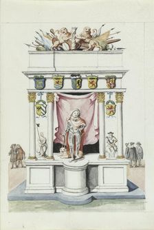Triumphal gate of Prince Maurits, 1710-1720. Creator: Anon
