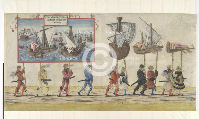 Triumphal Procession of the Emperor Maximilian I, 1512-1515. Creator: Altdorfer, Albrecht (c. 1480-1538).