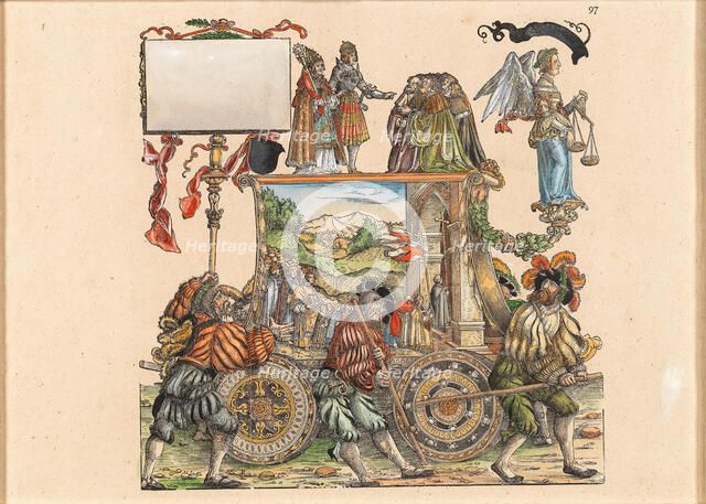 Triumphal Procession of the Emperor Maximilian I. Creator: Springinklee, Hans (c. 1490/95-c. 1540).