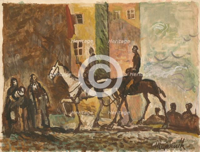 Triumphal return, 1944-1945. Creator: Cyprian Majernik.