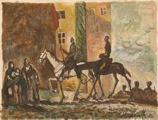 Triumphal return, 1944-1945. Creator: Cyprian Majernik