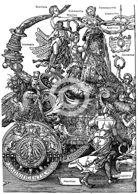 'Triumphal Return of Maximilian I', 1512-1522, (1936). Artist: Albrecht Dürer