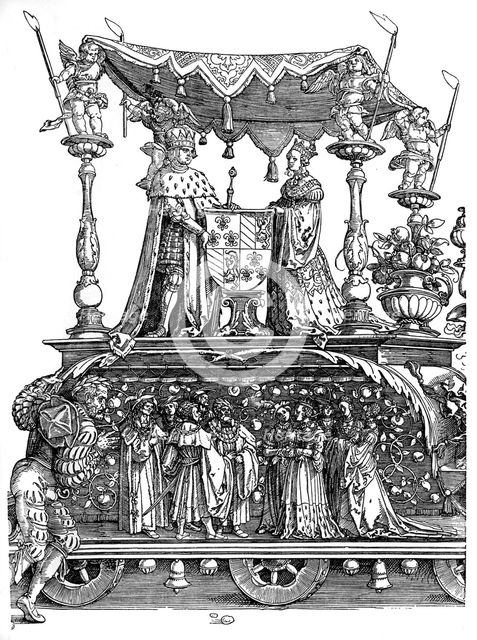 Triumphal Return of Maximilian I, 1515, (1936). Artist: Albrecht Dürer